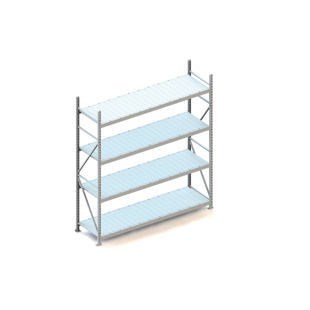 Product afbeelding: Grootvakstelling META, met stalen panelen, vaklast 600 kg, BE, hxbxd 2.500 x 2.200 x 650 mm