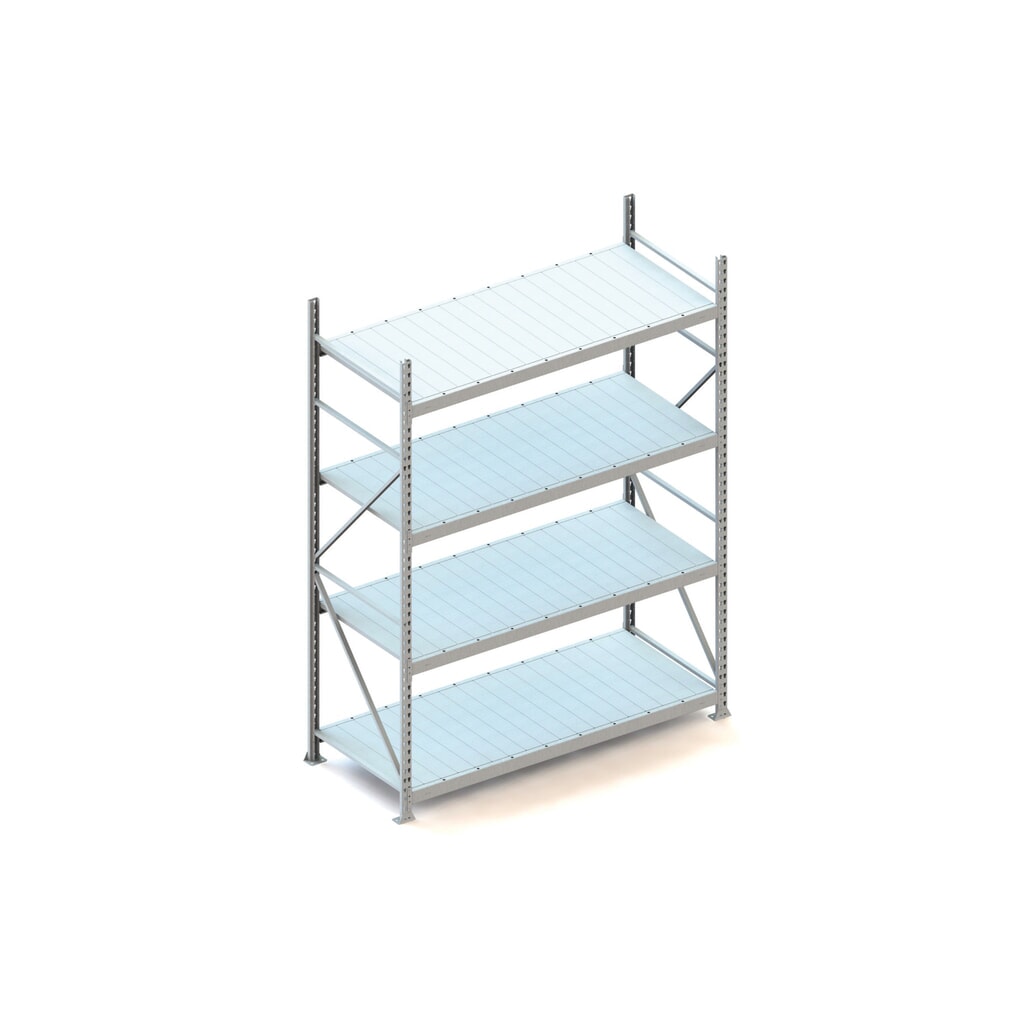 Product afbeelding: Grootvakstelling META, met stalen panelen, vaklast 600 kg, BE, hxbxd 2.500 x 1.800 x 800 mm