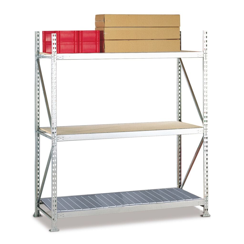 Product afbeelding: Grootvakstelling META, met stalen panelen, vaklast 600 kg, BE, hxbxd 2.200 x 1.800 x 650 mm