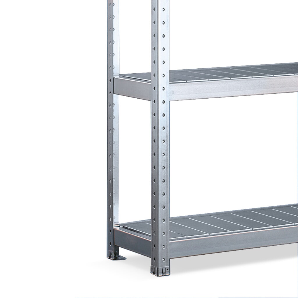 Grootvakstelling META, met stalen panelen, vaklast 500 kg, hxbxd 1.970 x 1.700 x 400 mm Productafbeelding nr. 2: Grootvakstelling META, met stalen panelen, vaklast 500 kg, hxbxd 1.970 x 1.700 x 400 mm