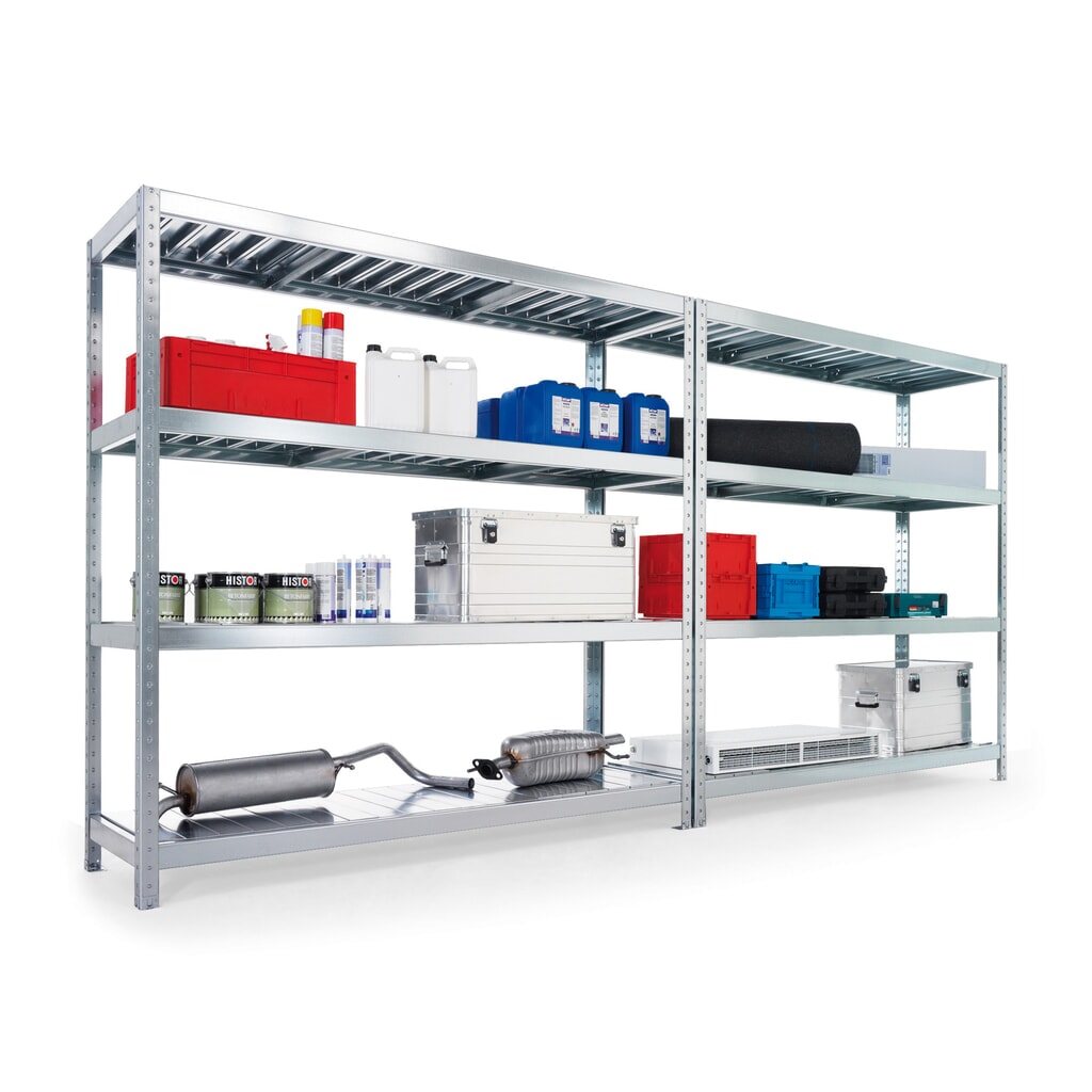 Productafbeelding nr. 3: Grootvakstelling META, met stalen panelen, vaklast 500 kg, hxbxd 1.970 x 1.700 x 400 mm
