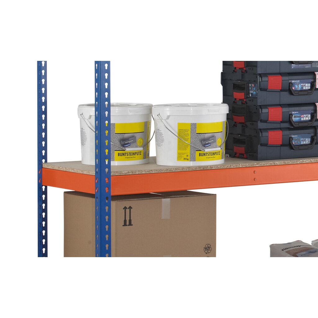 Grootvakstelling SCHULTE, met spaanplaten, BE, hxbxd 1.981 x 1.536 x 469 mm Productafbeelding nr. 2: Grootvakstelling SCHULTE, met spaanplaten, BE, hxbxd 1.981 x 1.536 x 469 mm