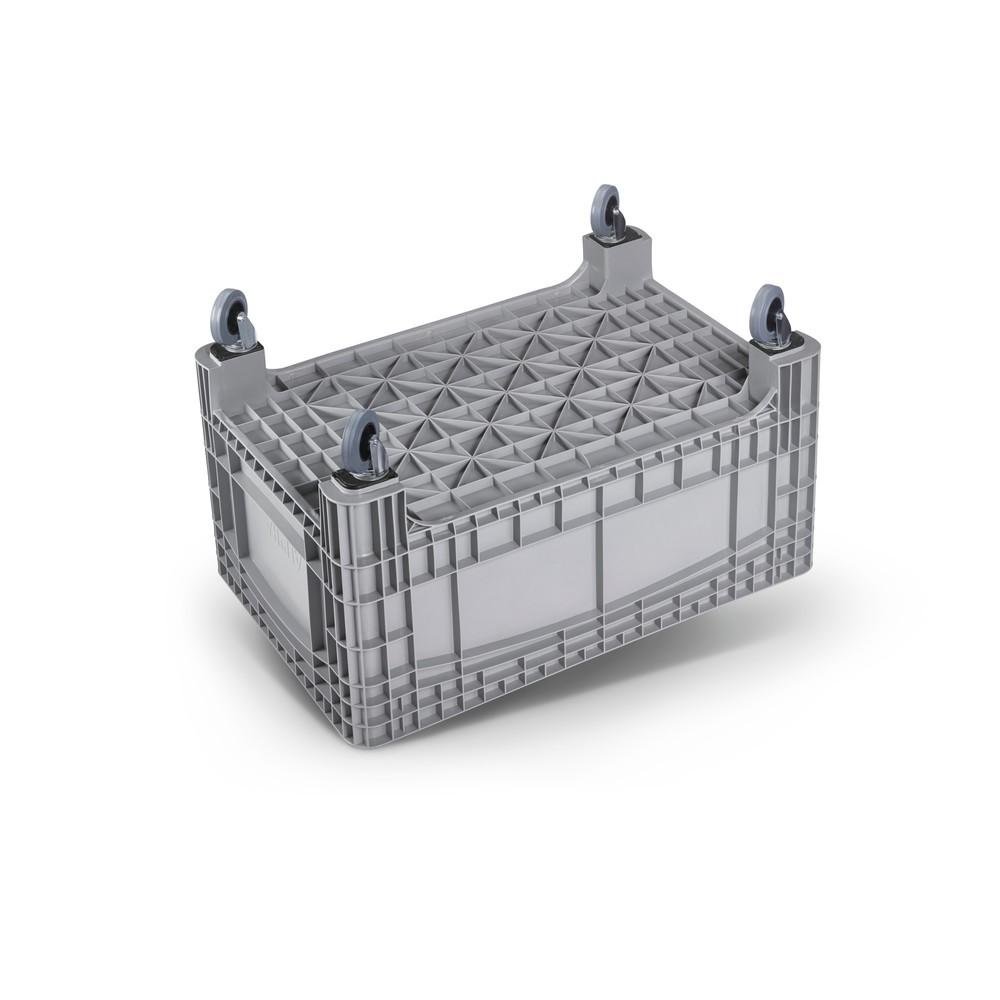 Productafbeelding nr. 2: Grote container L, hxbxd 800 x 1.200 x 580 mm, 354 liter, 4 zwenkwielen, grijs