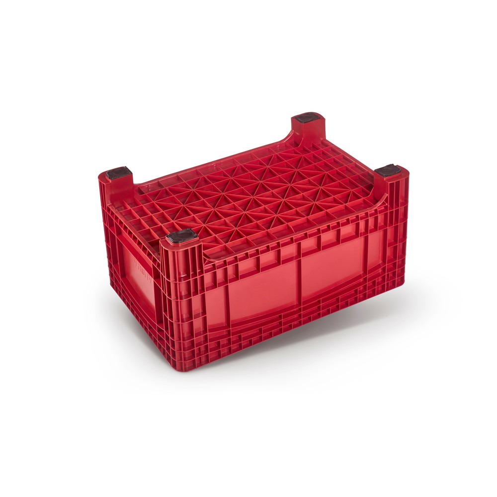 Productafbeelding nr. 2: Grote container L, hxbxd 800 x 1.200 x 580 mm, 354 liter, 4 poten, rood