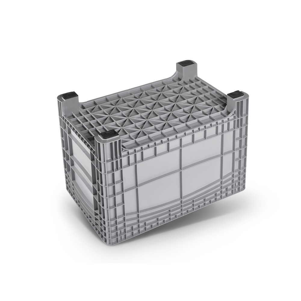Productafbeelding nr. 2: Grote container XL, hxbxd 800 x 1.200 x 800 mm, 535 liter, 4 poten, grijs