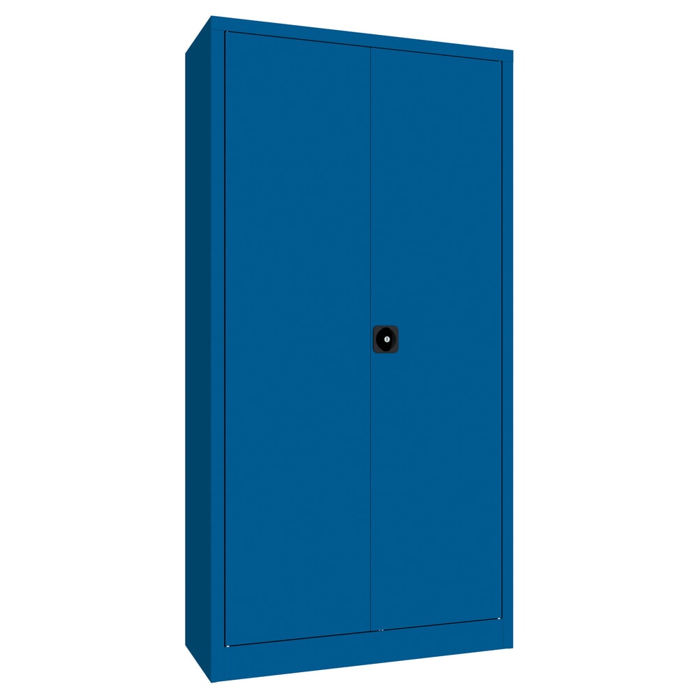 Productafbeelding nr. 1: Grote draaideurkast PAVOY, 4 legborden, hxbxd 1.950 x 1.000 x 400 mm, gentiaanblauw, gentiaanblauw