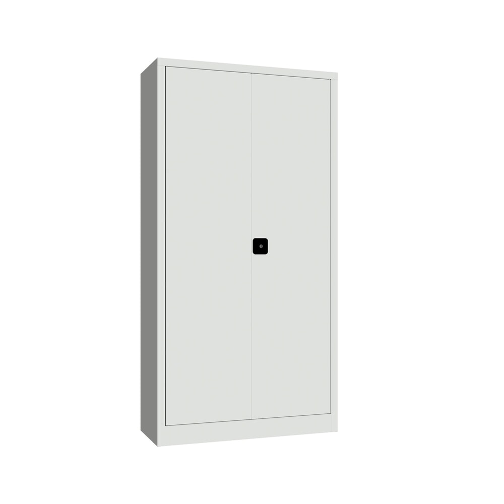 Productafbeelding nr. 1: Grote draaideurkast PAVOY, 4 legborden, hxbxd 1.950 x 1.000 x 400 mm, lichtgrijs, lichtgrijs