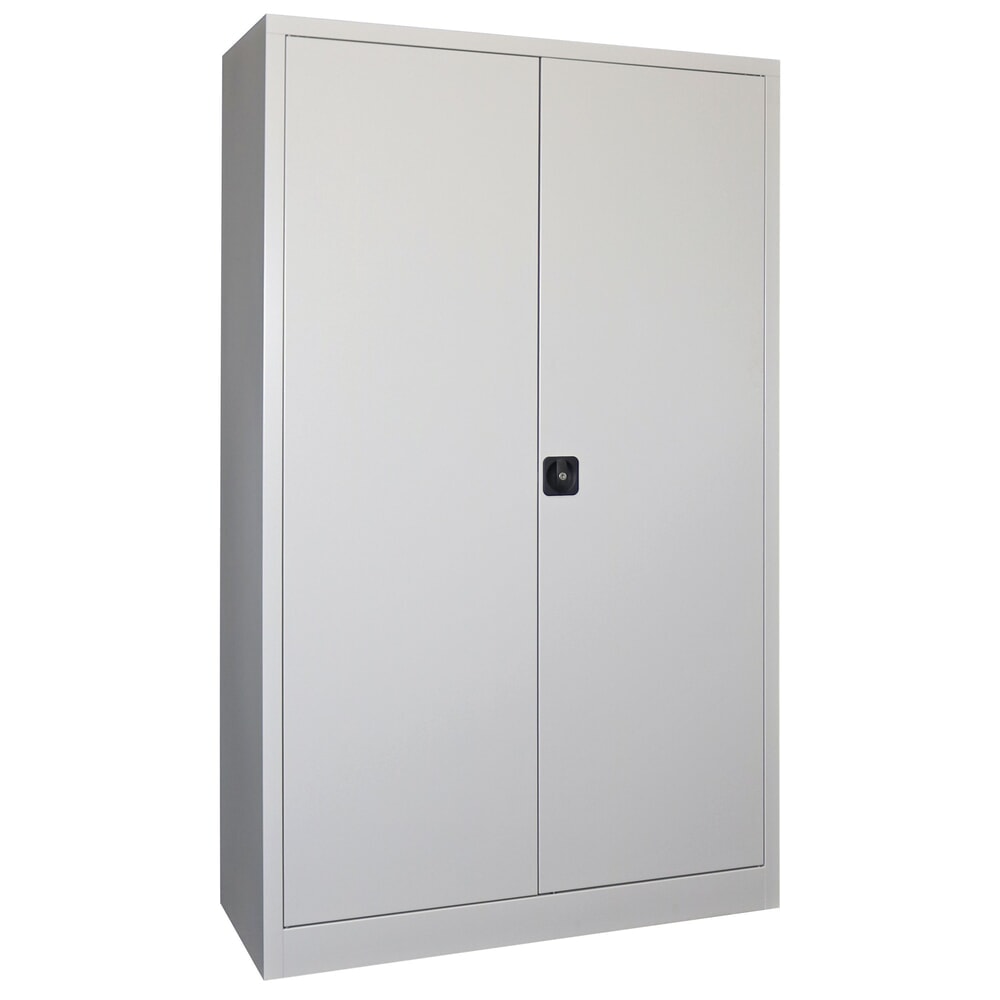 Productafbeelding nr. 1: Grote draaideurkast PAVOY, 4 legborden, hxbxd 1.950 x 1.200 x 400 mm, lichtgrijs, lichtgrijs