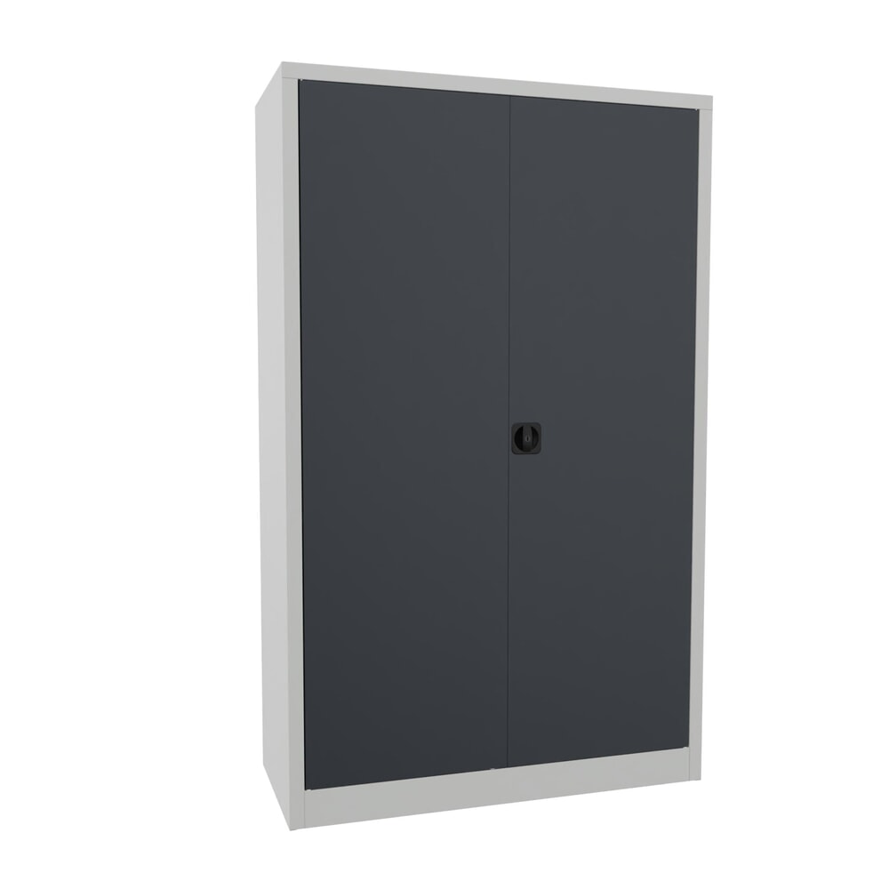 Productafbeelding nr. 1: Grote draaideurkast PAVOY, 4 legborden, hxbxd 1.950 x 1.200 x 500 mm, antracietgrijs, lichtgrijs