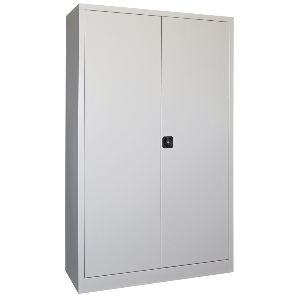 Productafbeelding nr. 1: Grote draaideurkast PAVOY, 4 legborden, hxbxd 1.950 x 1.200 x 600 mm, lichtgrijs, lichtgrijs