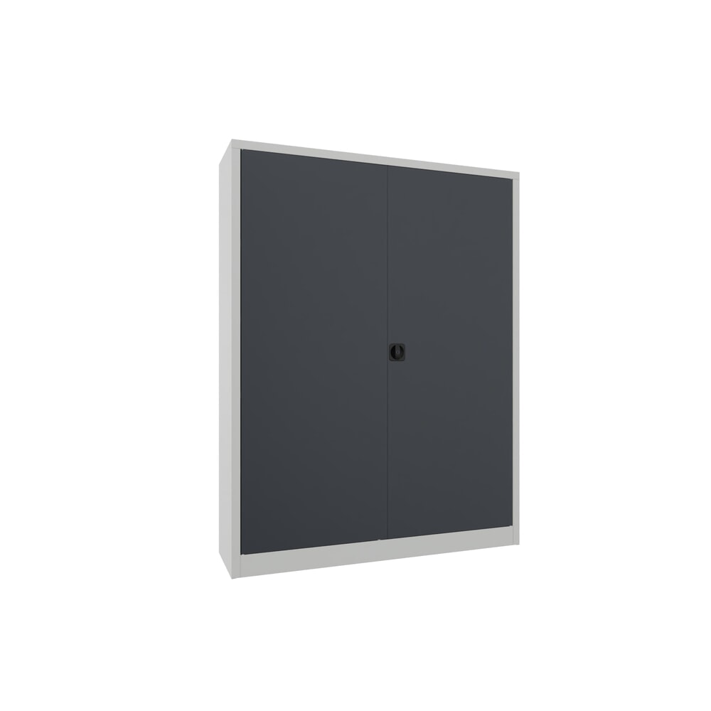 Productafbeelding nr. 1: Grote draaideurkast PAVOY, 4 legborden, hxbxd 1.950 x 1.500 x 400 mm, antracietgrijs, lichtgrijs