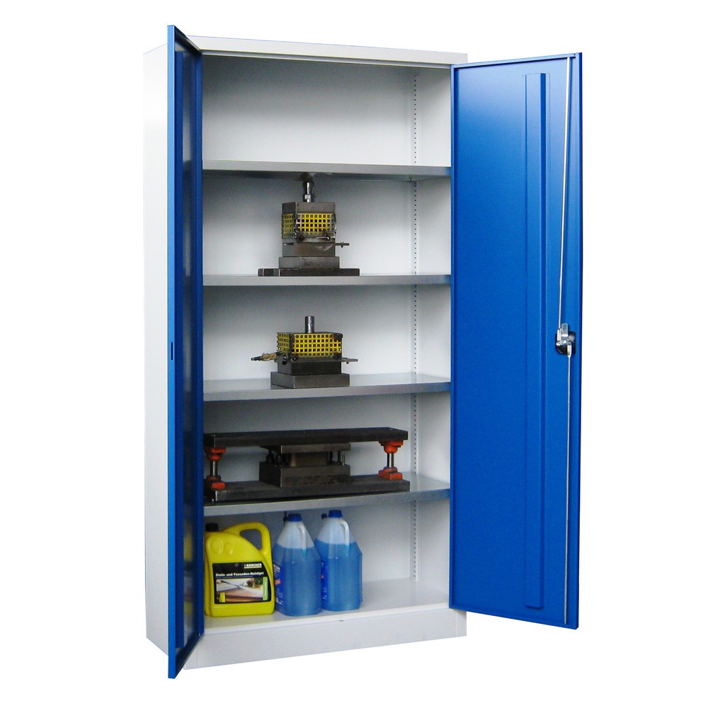Productafbeelding nr. 3: Grote draaideurkast PAVOY, 4 legborden, hxbxd 1.950 x 1.000 x 400 mm, zuiver wit, zuiver wit