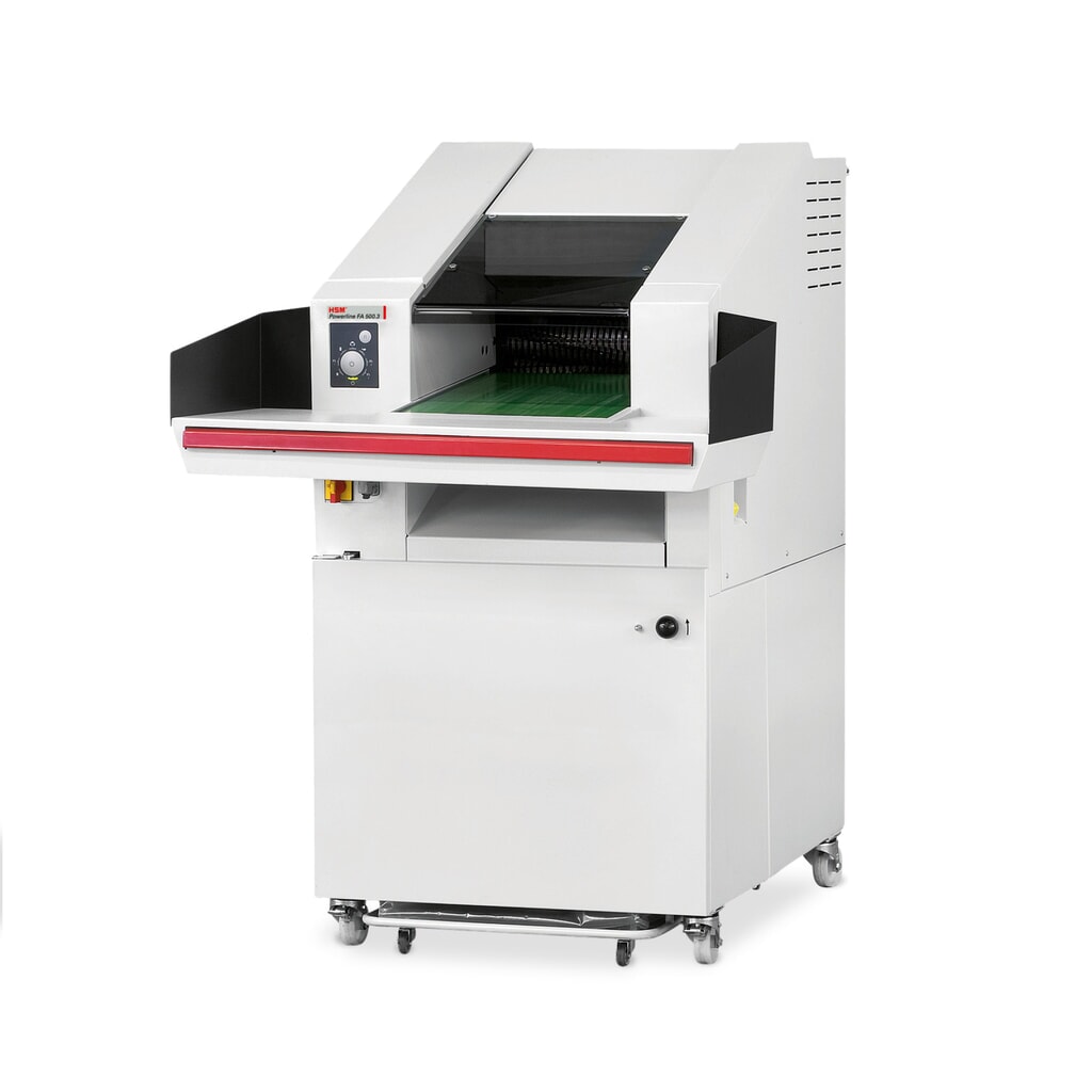 Product afbeelding: Grote papiervernietiger HSM Powerline FA 500.3, snippers 10,5 x 40-76 mm