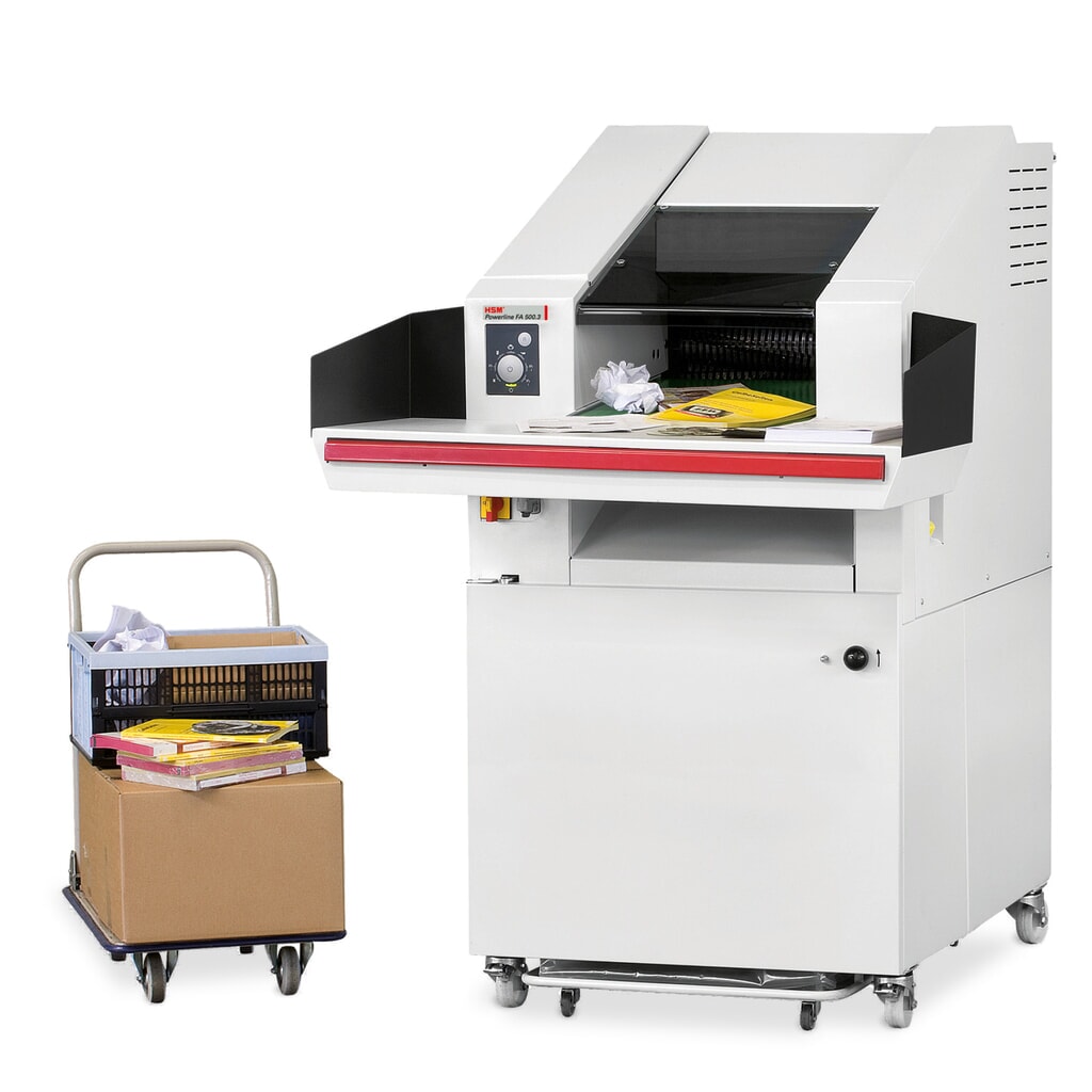 Productafbeelding nr. 3: Grote papiervernietiger HSM Powerline FA 500.3, snippers 3,9 x 40 mm