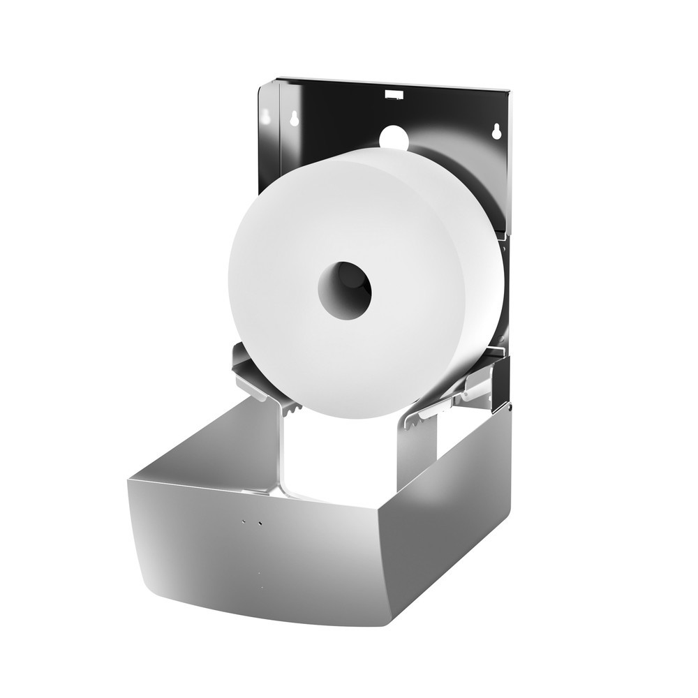 Productafbeelding nr. 3: Grote roldispenser Air-Wolf voor 1 grote rol geborsteld roestvrij staal