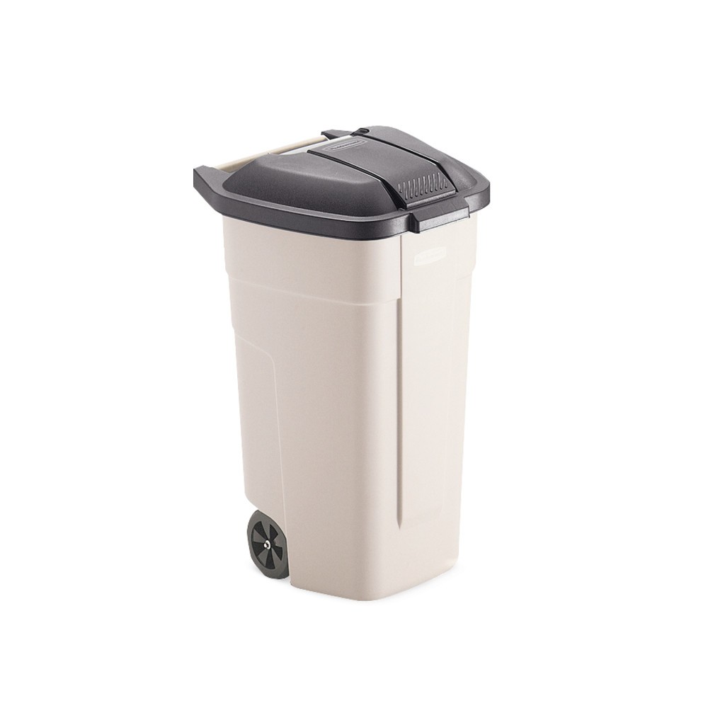 Productafbeelding nr. 2: Grote vuilnisbak Rubbermaid®, 100 liter, met wielen, deksel zwart