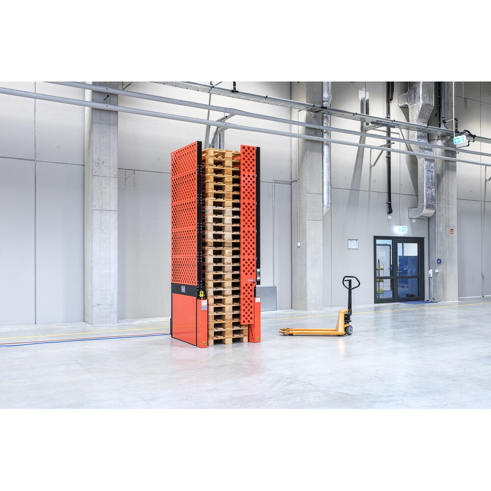 Hagenauer+Denk palletmagazijn PalServer elektrische, 24 pallets, BxL 1200 x 1200 mm Productafbeelding nr. 1: Hagenauer+Denk palletmagazijn PalServer elektrische, 24 pallets, BxL 1200 x 1200 mm