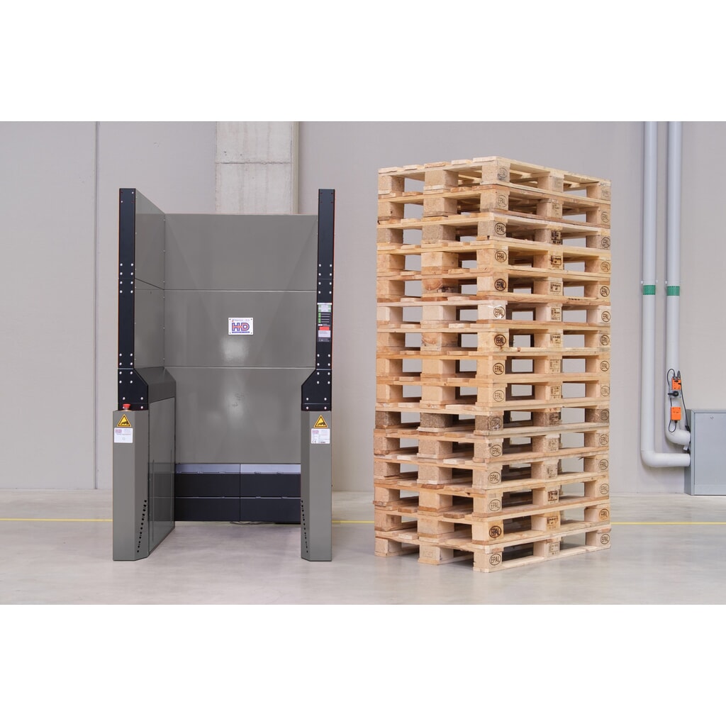 Hagenauer+Denk palletmagazijn PalServer universele, 15 pallets, BxL 800 x 1200 mm, roestvrij staal Product afbeelding: Hagenauer+Denk palletmagazijn PalServer universele, 15 pallets, BxL 800 x 1200 mm, roestvrij staal