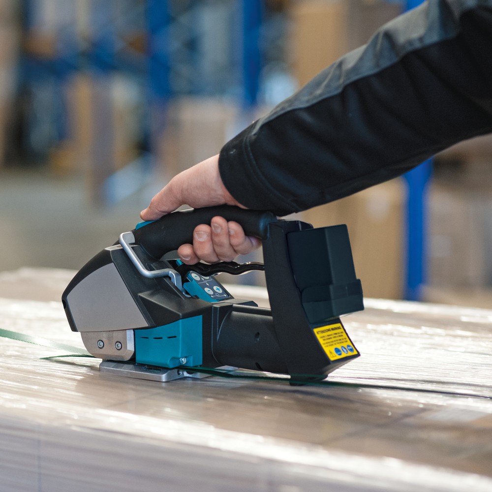 Productafbeelding nr. 3: Accu-span- en sluitapparaat BASIC, halfautomatisch voor bandbreedte 12-16 mm