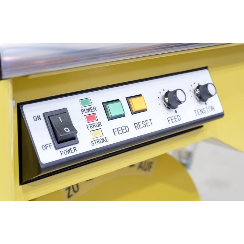 Productafbeelding nr. 2: Halfautomatische omsnoeringsmachine HDS-25, verrijdbaar met zwenkwielen, voor bandbreedte 12 mm