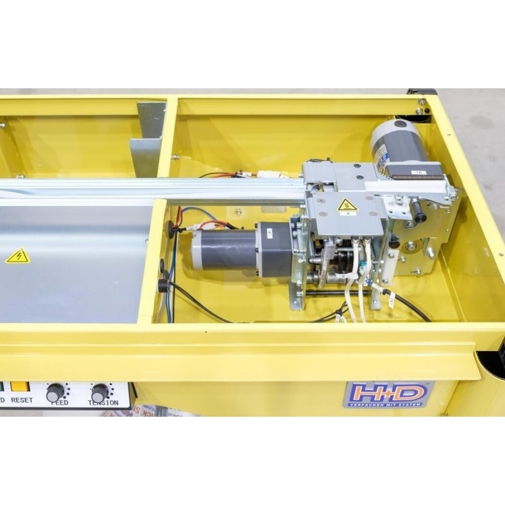 Halfautomatische omsnoeringsmachine HDS-25, verrijdbaar met zwenkwielen, voor bandbreedte 12 mm Productafbeelding nr. 7: Halfautomatische omsnoeringsmachine HDS-25, verrijdbaar met zwenkwielen, voor bandbreedte 12 mm