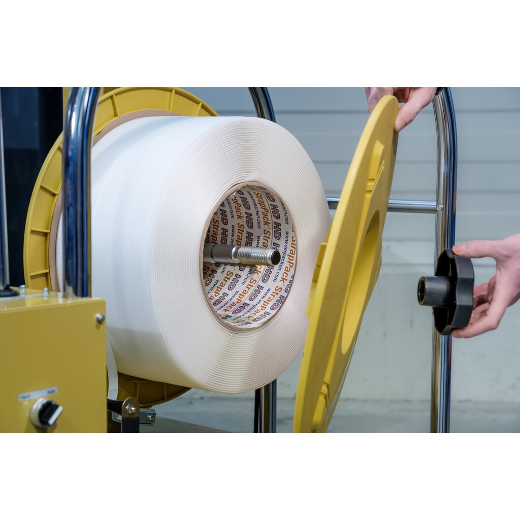 Halfautomatische palletomsnoeringsmachine HDS-25-PV3-16-200 met accu, voor bandbreedte 12-16 mm Productafbeelding nr. 6: Halfautomatische palletomsnoeringsmachine HDS-25-PV3-16-200 met accu, voor bandbreedte 12-16 mm
