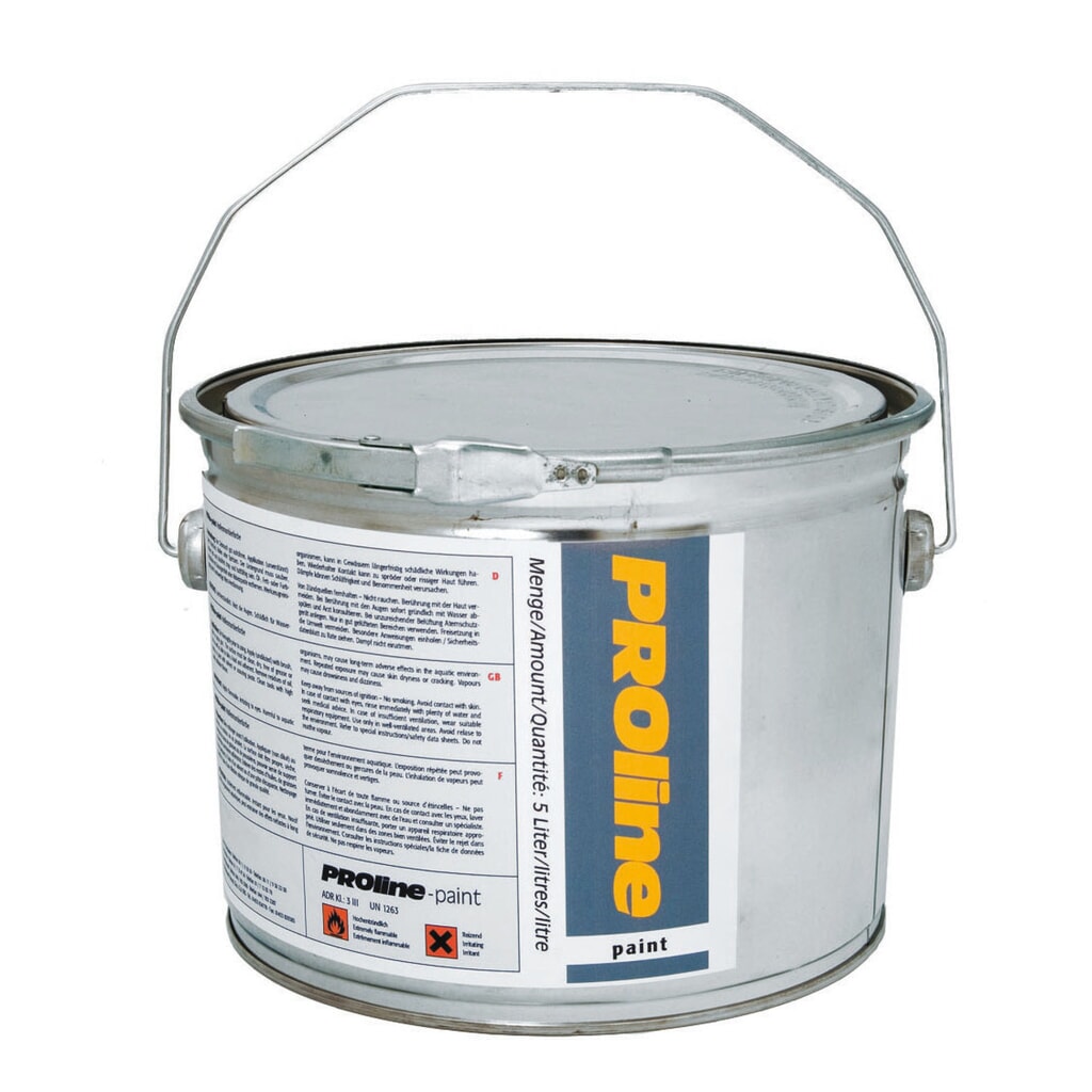 Halvloercoating PROline-paint, 5 l, mat, RAL 1003 signaalgeel Product afbeelding: Halvloercoating PROline-paint, 5 l, mat, RAL 1003 signaalgeel
