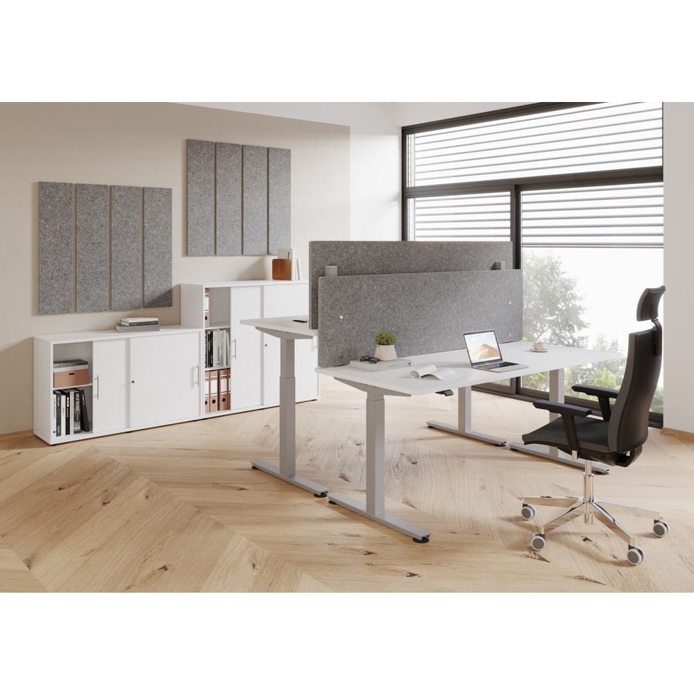 Productafbeelding nr. 4: Hammerbacher bureau, elektrisch in hoogte verstelbaar, bxd 1.600 x 800 mm, grijs