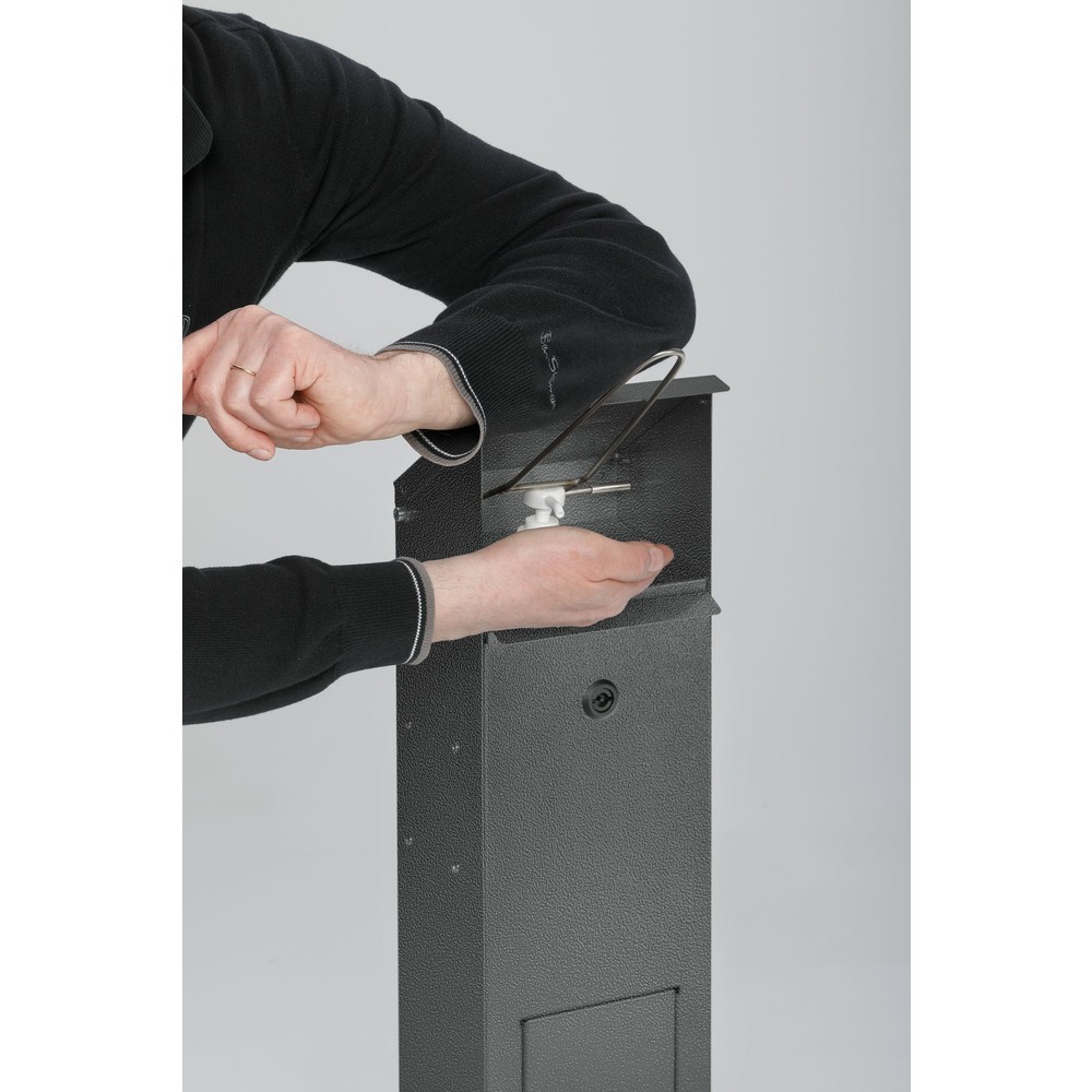 Productafbeelding nr. 2: Handdesinfectiedispenser VAR® HDS 115, vloermontage, antiek zilver