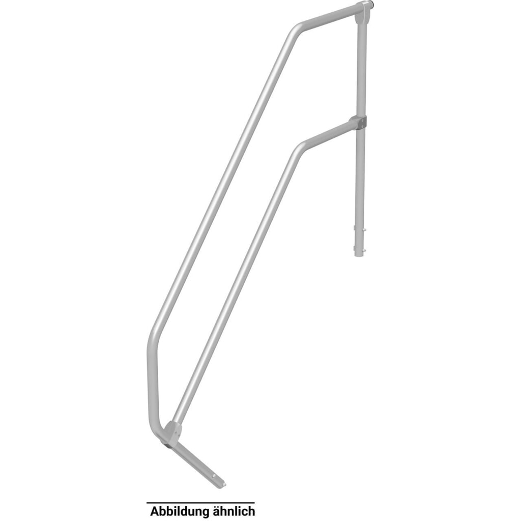 Handlauf mit Geländer für KRAUSE® Podesttreppe