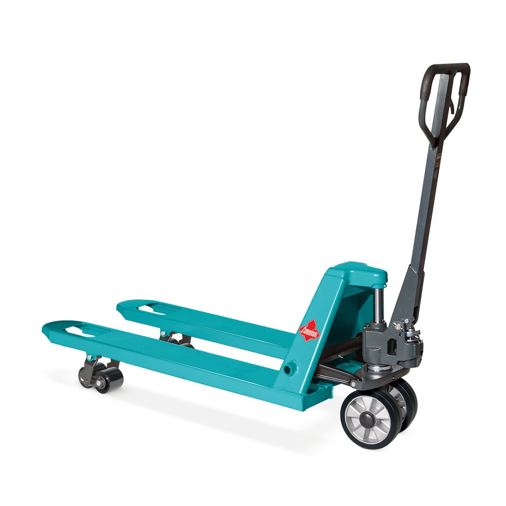 Product afbeelding: Handpalletwagen Ameise® PTM 2.5 met snelhef, draagvermogen 2.500 kg, vorklengte 1.150 mm, massief rubber / polyurethaan, tandemwielen