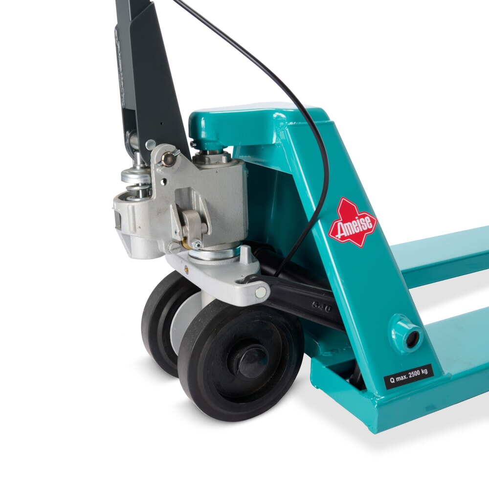 Productafbeelding nr. 8: Handpalletwagen Ameise® PTM 2.5 met handrem, draagvermogen 2.500 kg, vorklengte 1.150 mm, massief rubber / polyurethaan, tandemwielen