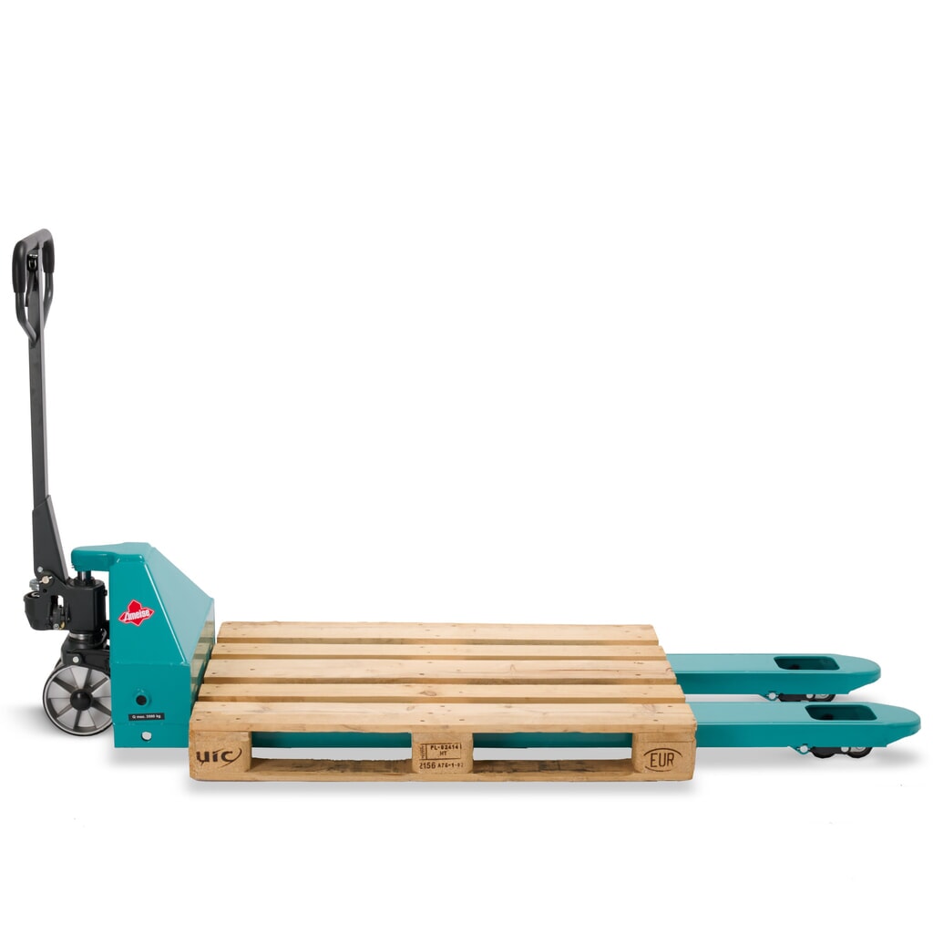 Handpalletwagen Ameise® PTM 3.5, draagvermogen 3.500 kg, vorklengte 1.800 mm, polyurethaan, tandemwielen Productafbeelding nr. 6: Handpalletwagen Ameise® PTM 3.5, draagvermogen 3.500 kg, vorklengte 1.800 mm, polyurethaan, tandemwielen