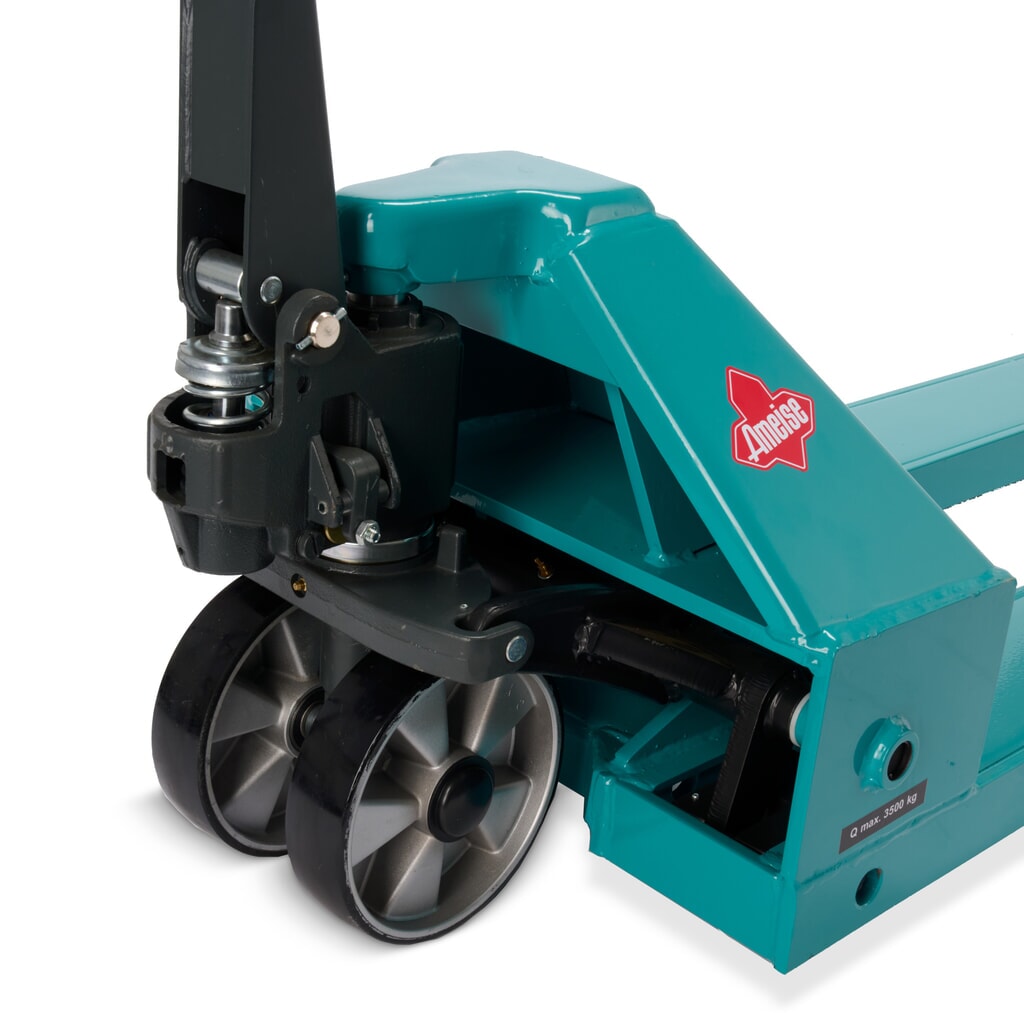 Handpalletwagen Ameise® PTM 3.5, draagvermogen 3.500 kg, vorklengte 1.800 mm, polyurethaan, tandemwielen Productafbeelding nr. 12: Handpalletwagen Ameise® PTM 3.5, draagvermogen 3.500 kg, vorklengte 1.800 mm, polyurethaan, tandemwielen