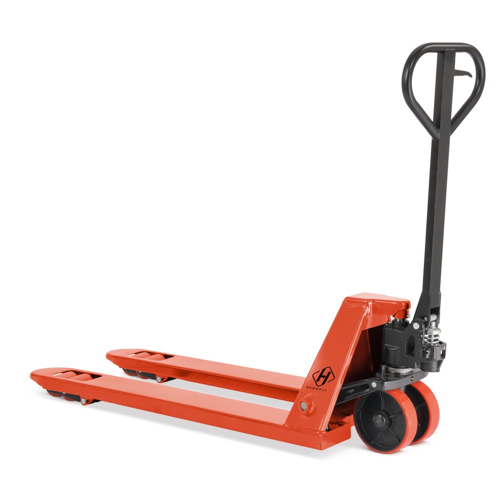 Product afbeelding: Handpalletwagen HEMMDAL PTM 2.5, draagvermogen 2.500 kg, vorklengte 1.150 mm, polyurethaan, tandemwielen