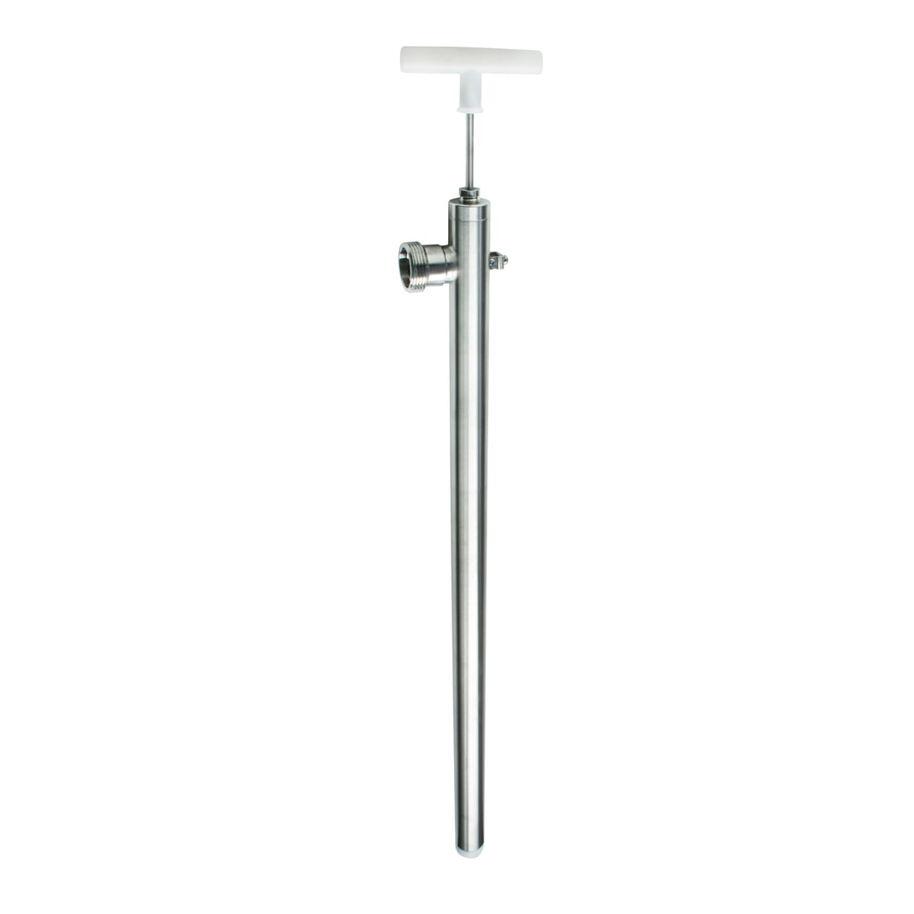 Handpomp van roestvrij staal, dompeldiepte 700 mm Product afbeelding: Handpomp van roestvrij staal, dompeldiepte 700 mm