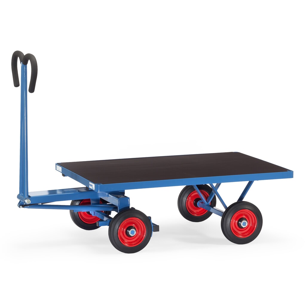 Handtrekwagen fetra® zonder wanden, laadvlak bxd 800 x 1.200 mm, draagvermogen 700 kg, volrubber banden Product afbeelding: Handtrekwagen fetra® zonder wanden, laadvlak bxd 800 x 1.200 mm, draagvermogen 700 kg, volrubber banden