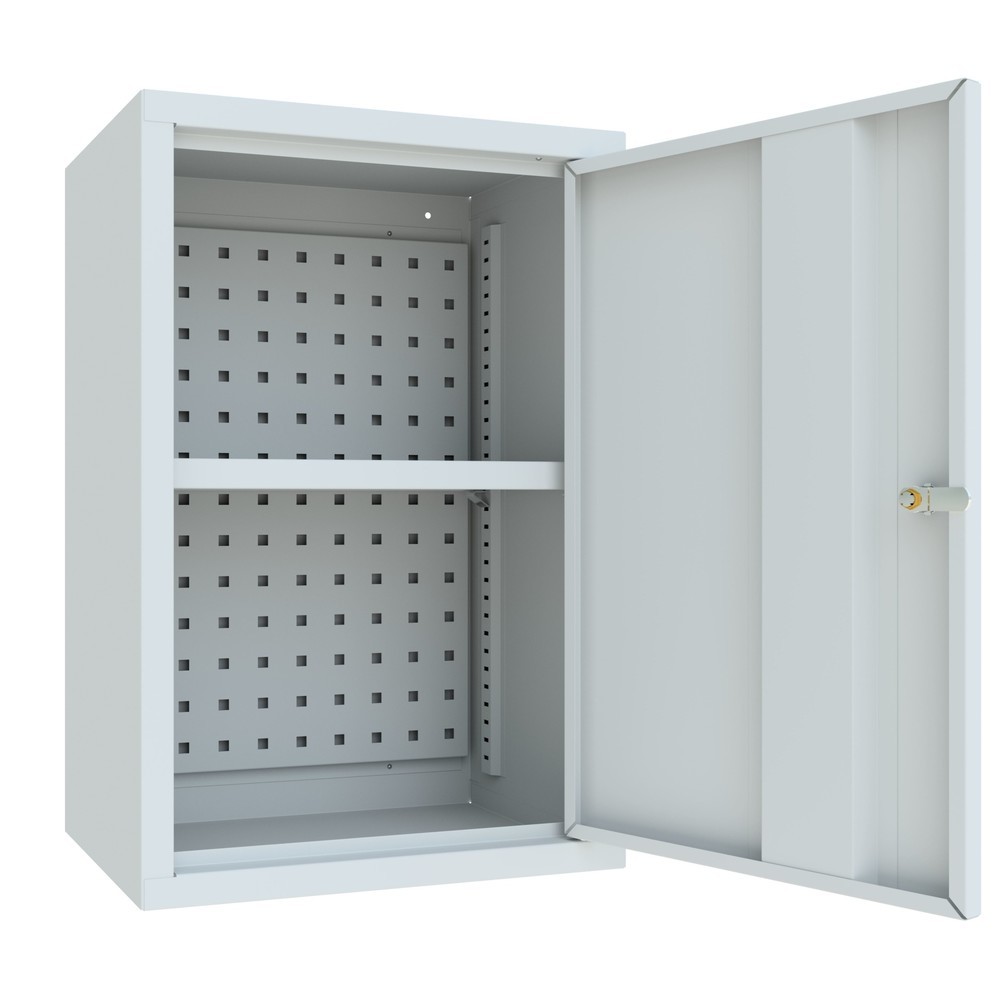 Productafbeelding nr. 3: Hangkast PAVOY, hxbxd 600 x 400 x 300 mm, geperforeerde achterwand, lichtgrijs, lichtgrijs