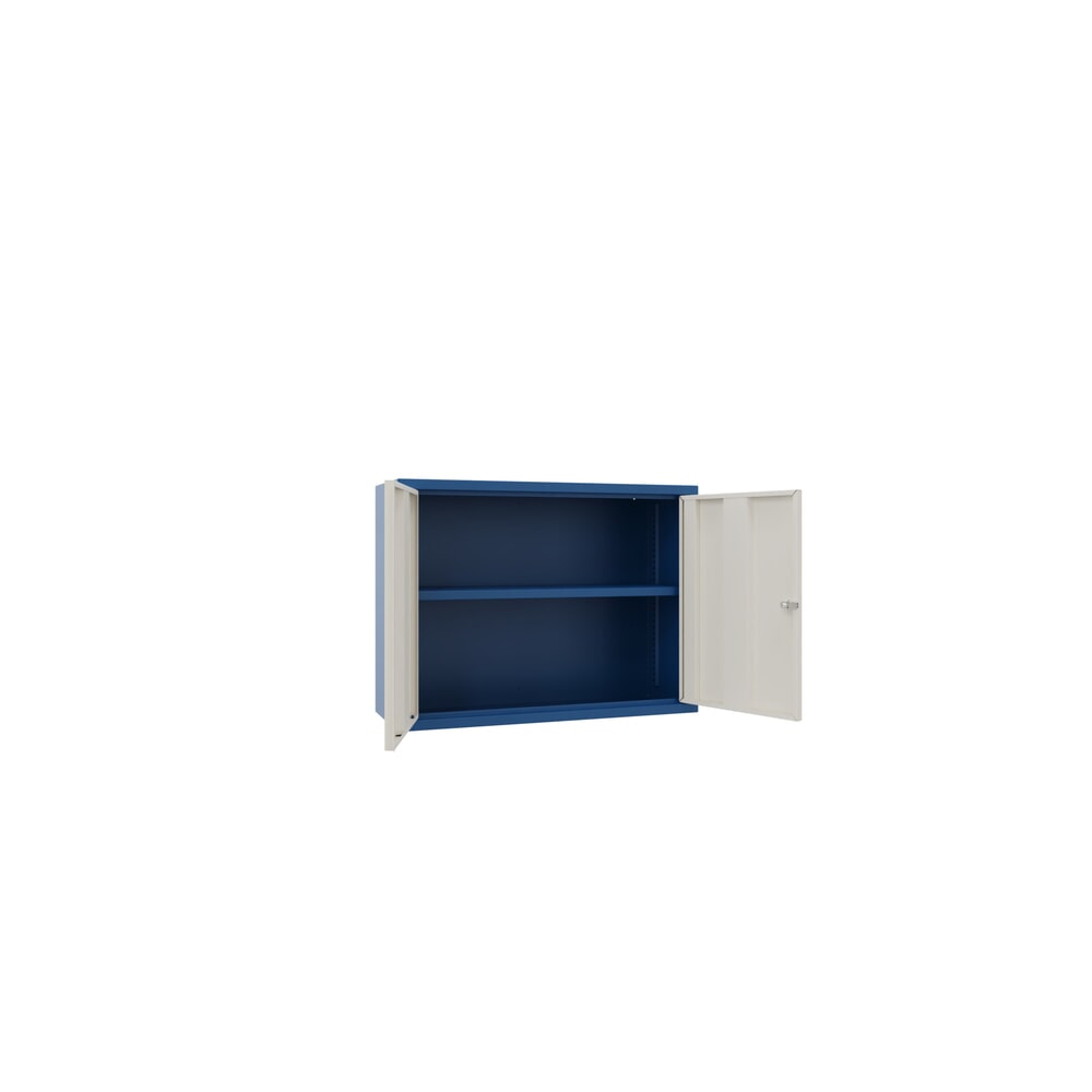 Productafbeelding nr. 2: Hangkast PAVOY, hxbxd 600 x 800 x 300 mm, zuiver wit, gentiaanblauw