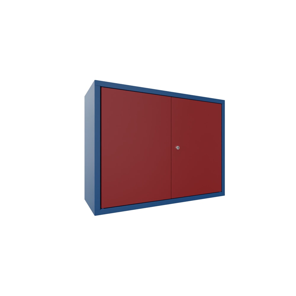 Productafbeelding nr. 1: Hangkast PAVOY, hxbxd 600 x 800 x 300 mm, robijnrood, gentiaanblauw