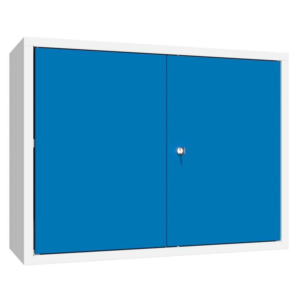 Productafbeelding nr. 1: Hangkast PAVOY, hxbxd 600 x 800 x 300 mm, geperforeerde achterwand, gentiaanblauw, lichtgrijs