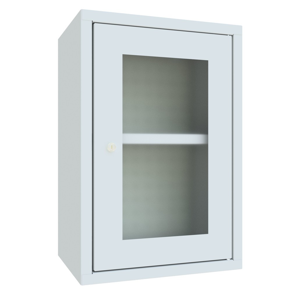 Productafbeelding nr. 2: Hangkast PAVOY met kijkvenster, hxbxd 600 x 400 x 300 mm, geperforeerde achterwand, lichtgrijs, lichtgrijs