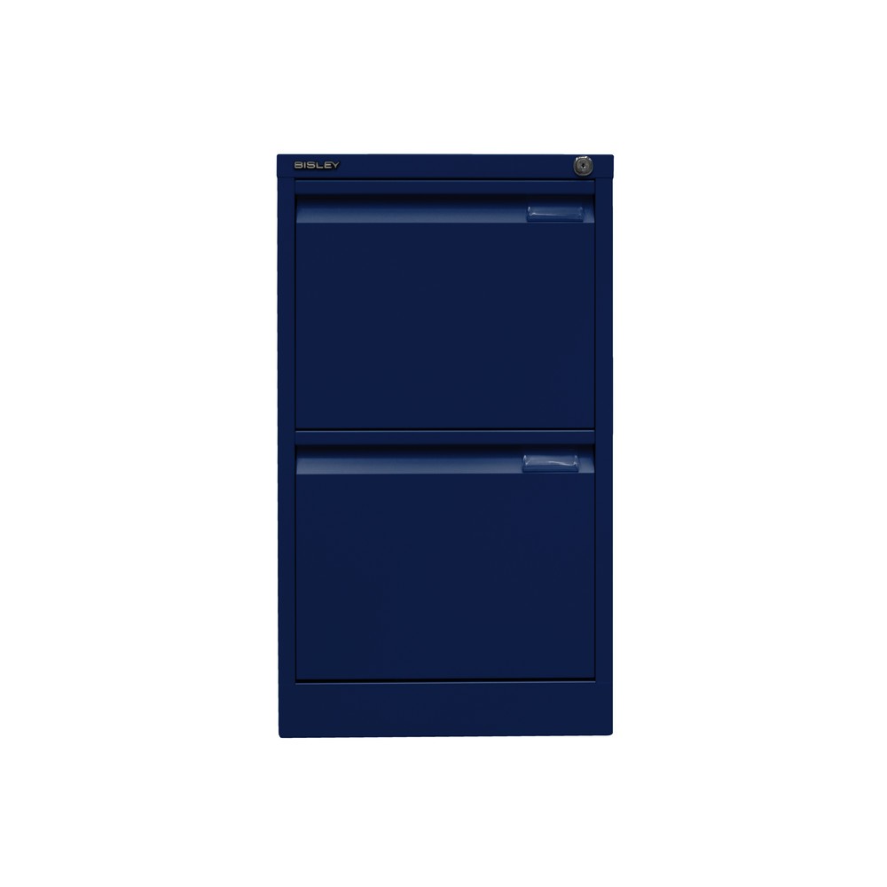 Productafbeelding nr. 2: Hangmappenkast BISLEY, 1-baans, 2 laden, blauw