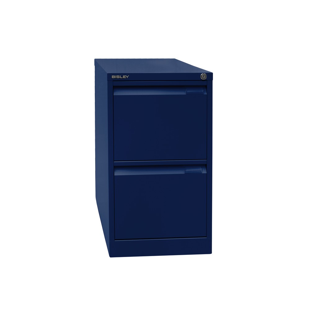 Productafbeelding nr. 3: Hangmappenkast BISLEY, 1-baans, 2 laden, blauw