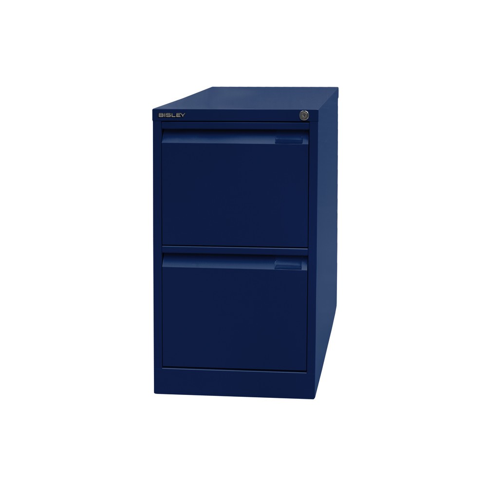 Product afbeelding: Hangmappenkast BISLEY, 1-baans, 2 laden, blauw