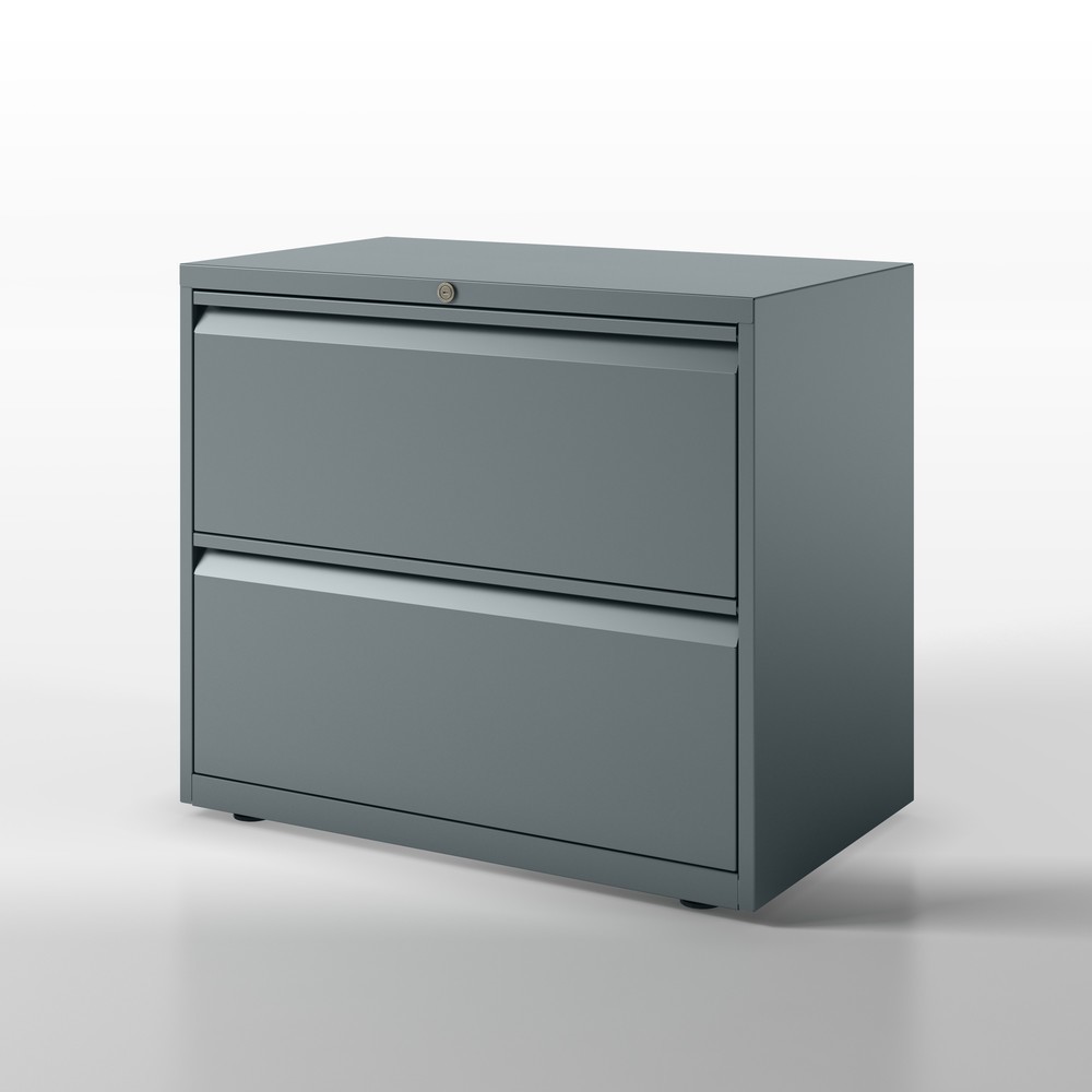Productafbeelding nr. 2: Hangmappenkast BISLEY Essentials, 2 lades, lichtgrijs