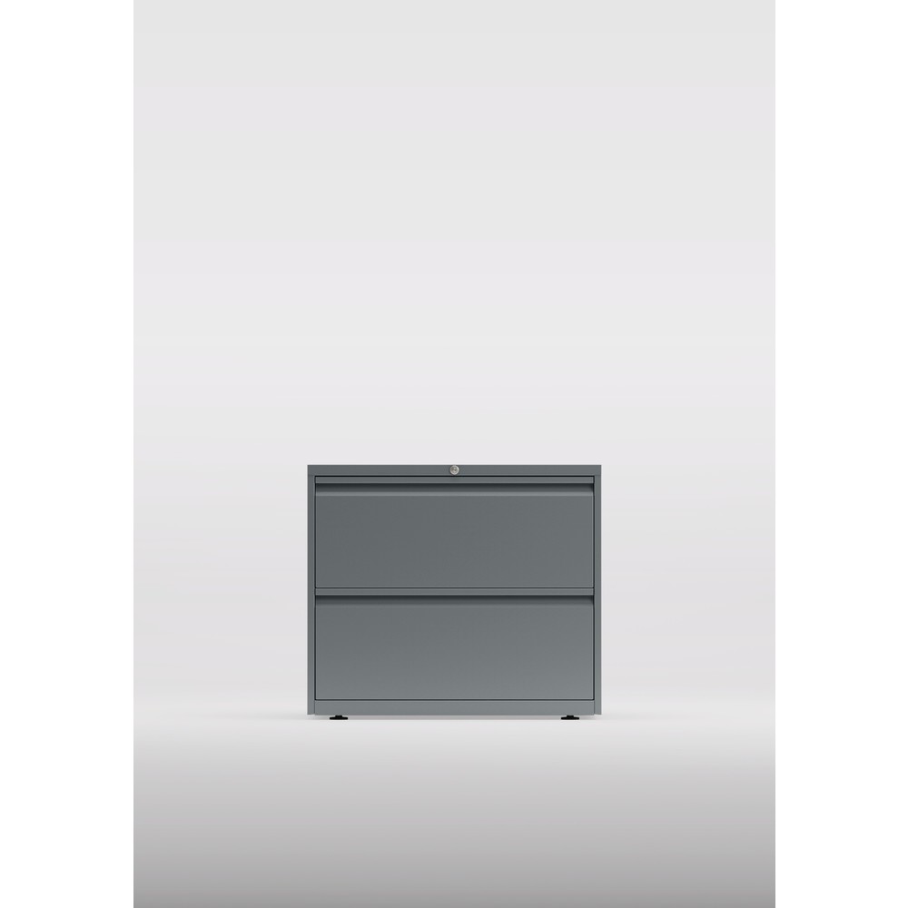 Product afbeelding: Hangmappenkast BISLEY Essentials, 2 lades, zilver