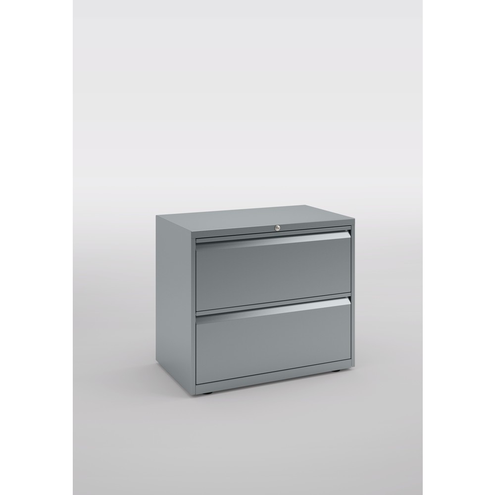 Productafbeelding nr. 2: Hangmappenkast BISLEY Essentials, 2 lades, zilver