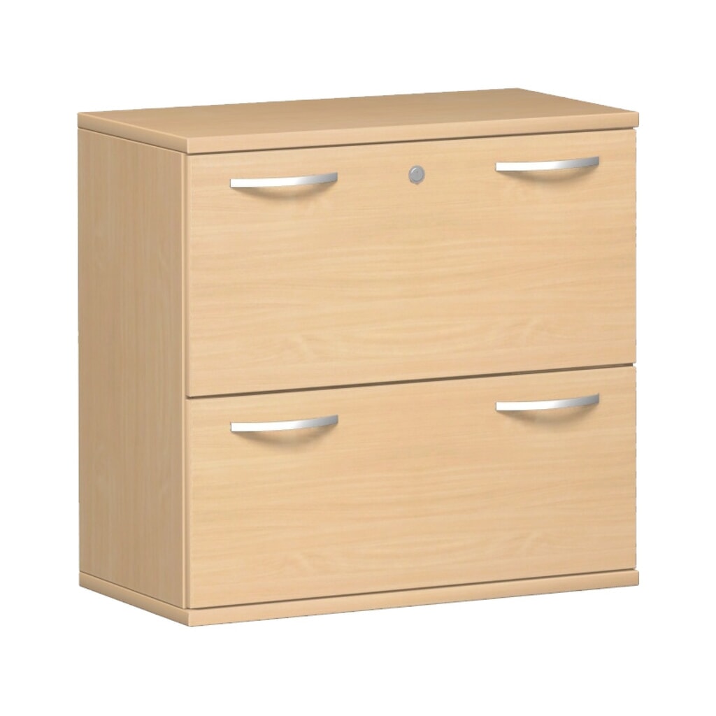 Product afbeelding: Hangmappenkast Profi, 2-baans, 2 laden, beuken