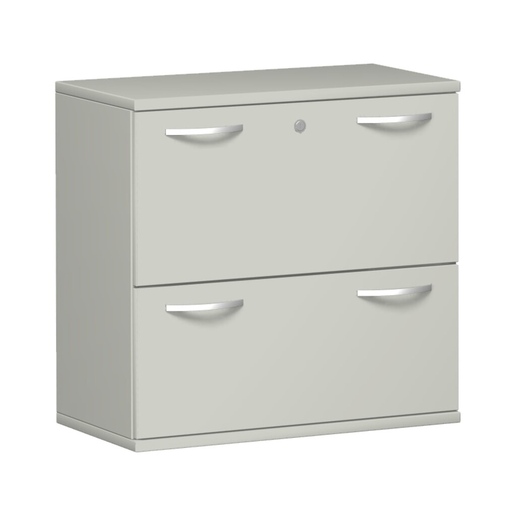 Product afbeelding: Hangmappenkast Profi, 2-baans, 2 laden, lichtgrijs
